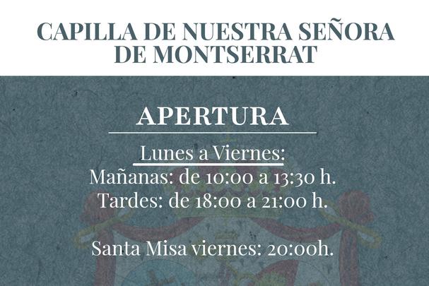 CAPILLA horarios 2025 2026