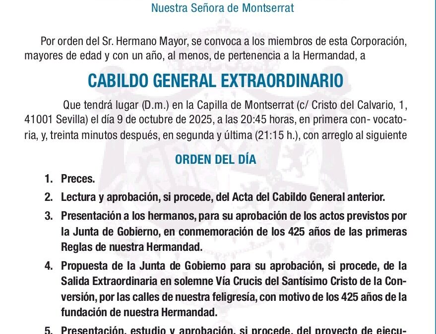 Cabildo Extraordinario