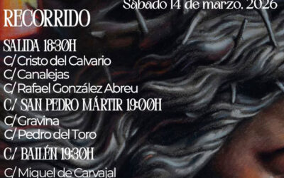 RECORRIDO Y HORARIO DEL VÍA CRUCIS EXTRAORDINARIO DEL SANTÍSIMO CRISTO DE LA CONVERSIÓN DEL BUEN LADRÓN