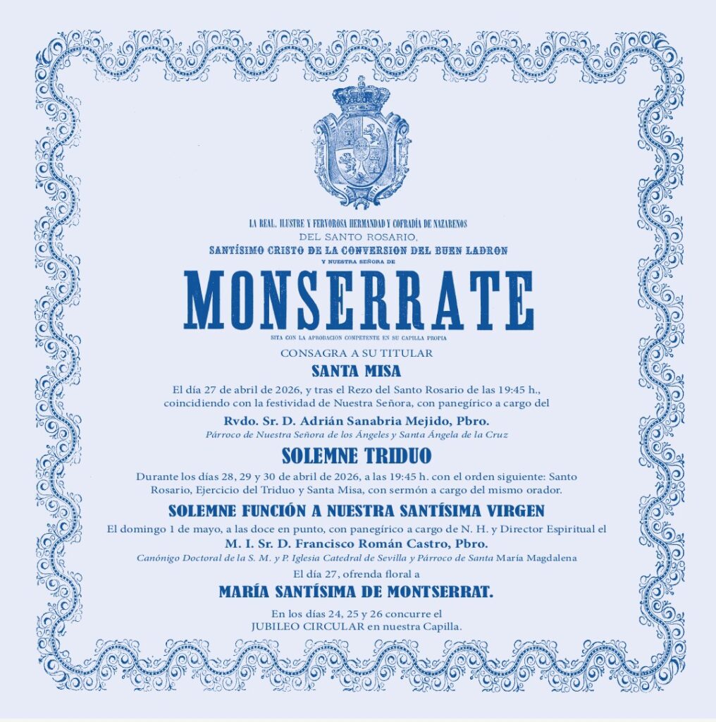 cultos montserrat 2026