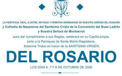 TRIDUO A NUESTRA SEÑORA DEL ROSARIO